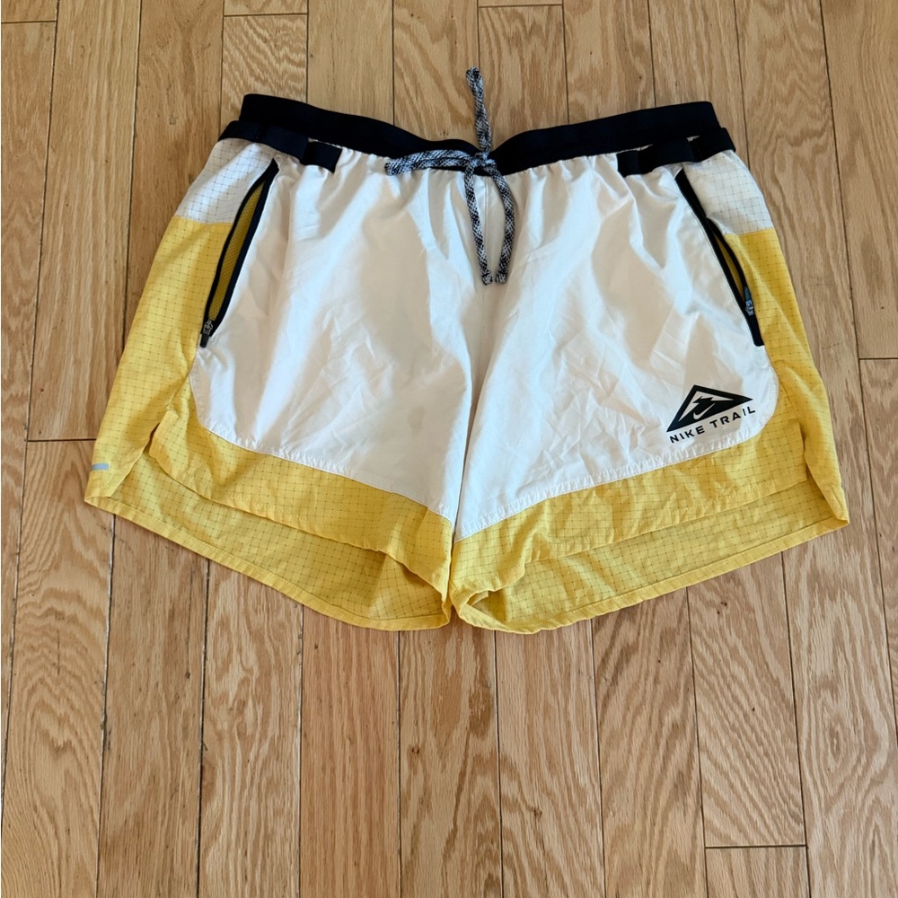 Nike Dri-FIT Yellow and Black Shorts